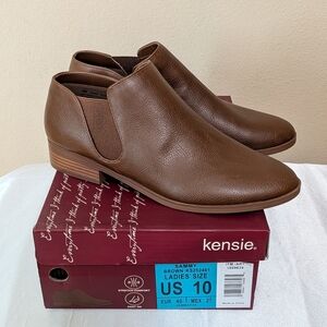 New Kensie Women's Short Boots Brown Size 10